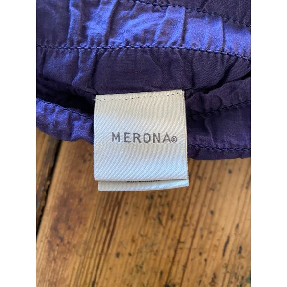 Merona Womens Blue‎ Elastic Waist Cotton Skirt XS Lightweight Casual Midi Length - Picture 4 of 8